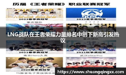 LNG战队在王者荣耀力量排名中创下新高引发热议