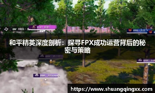 和平精英深度剖析：探寻FPX成功运营背后的秘密与策略